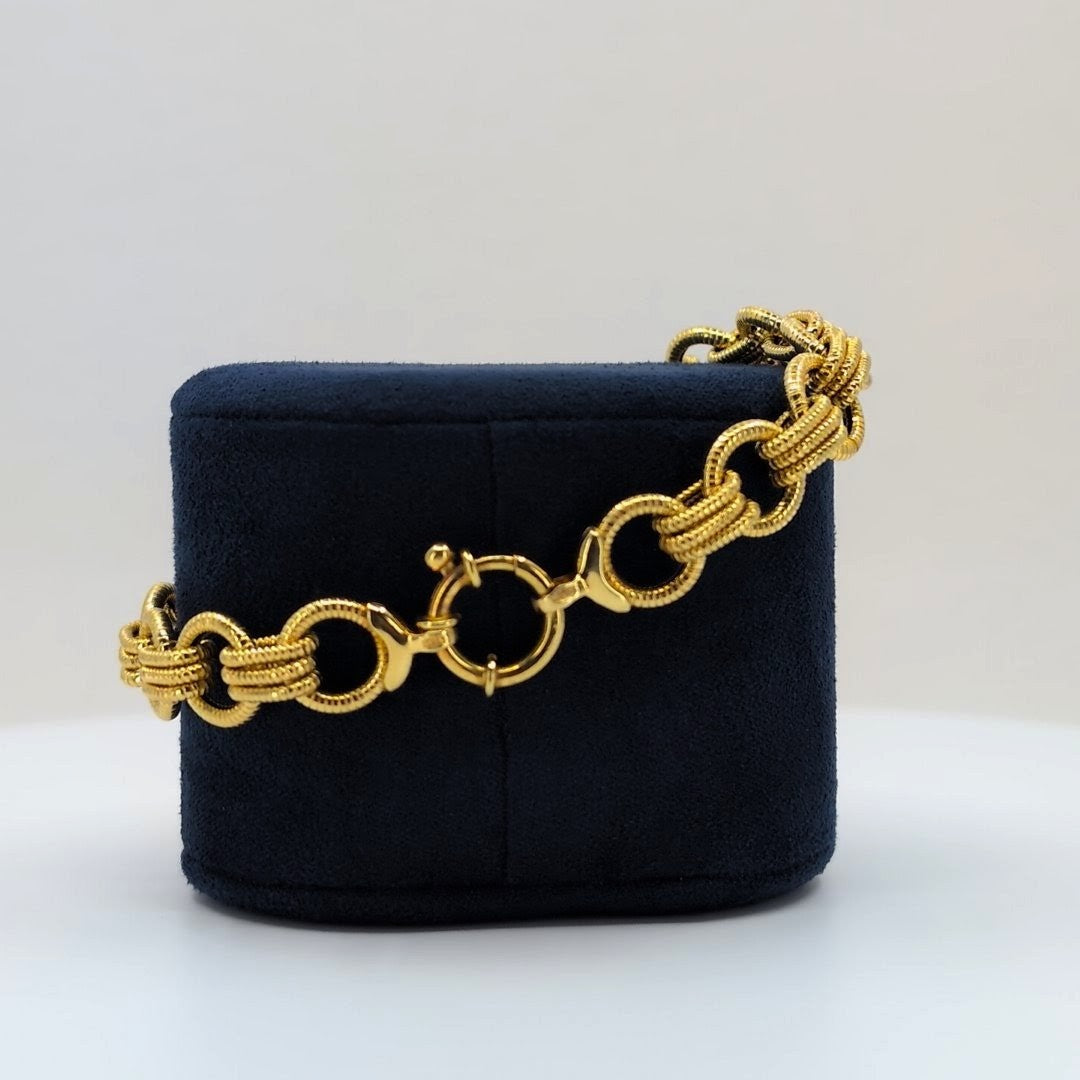 Vintage 14K Bracelet with Mariner Clasp