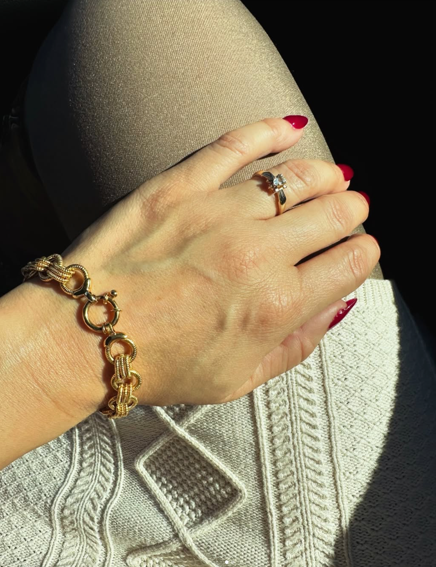 Vintage 14K Bracelet with Mariner Clasp