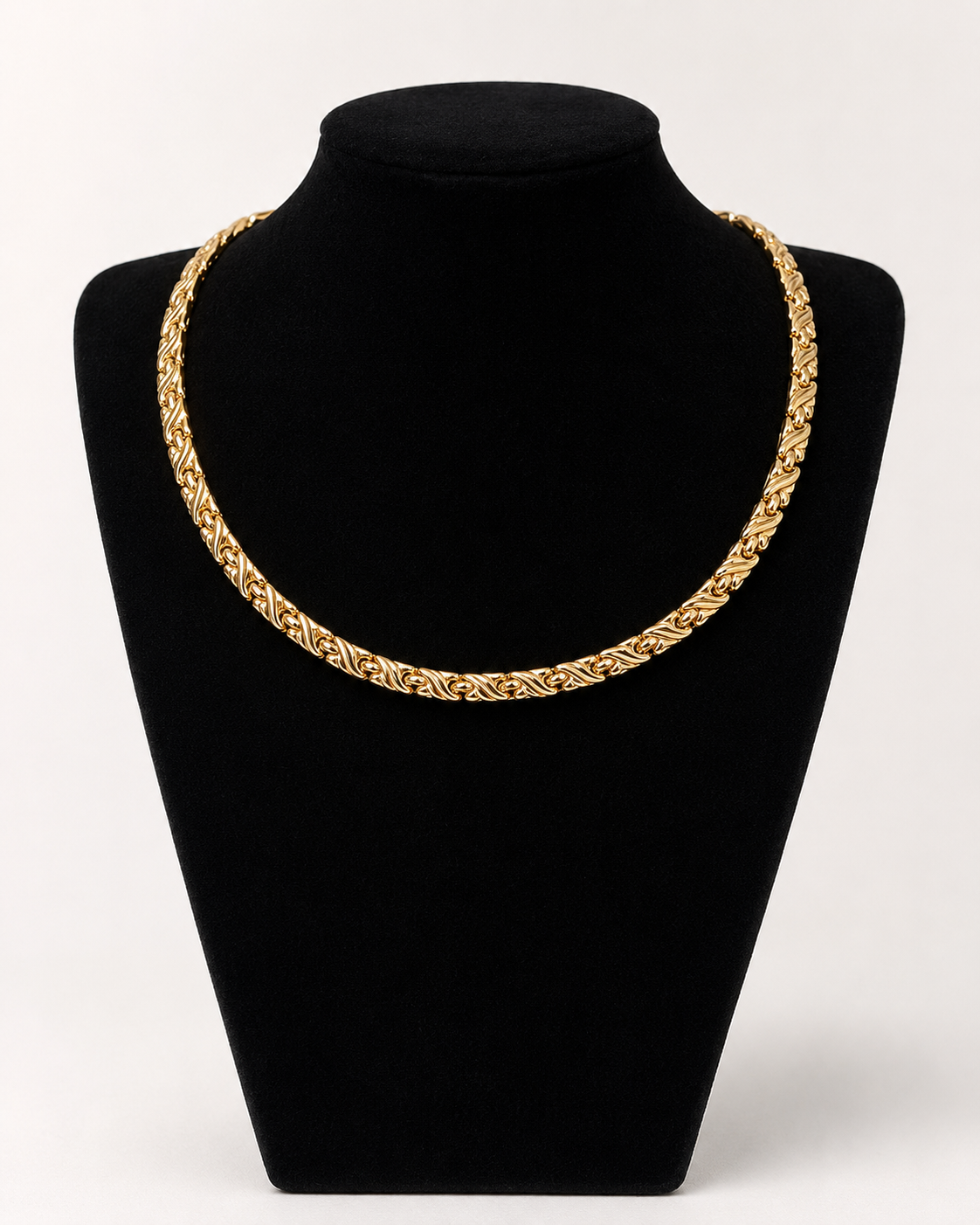 14K Yellow Gold Woven Collar Necklace