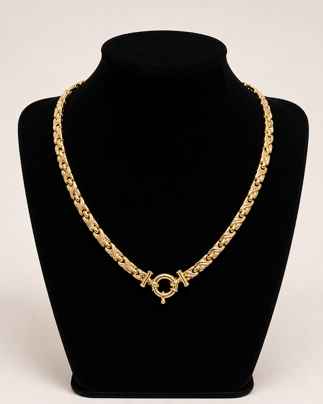 14K Yellow Gold Woven Collar Necklace