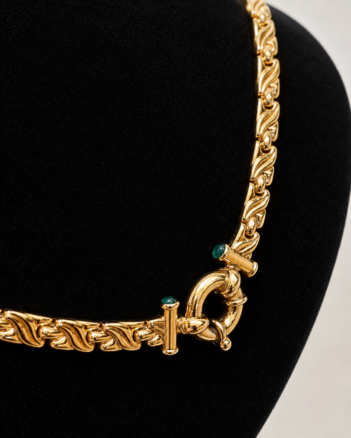 14K Yellow Gold Woven Collar Necklace