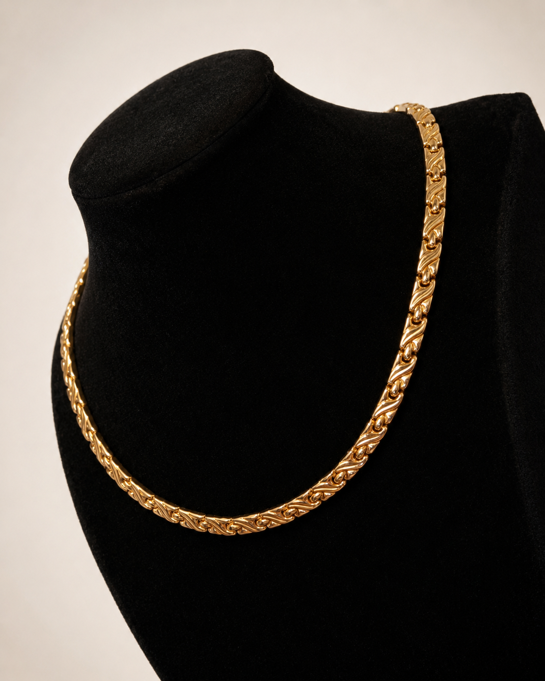 14K Yellow Gold Woven Collar Necklace