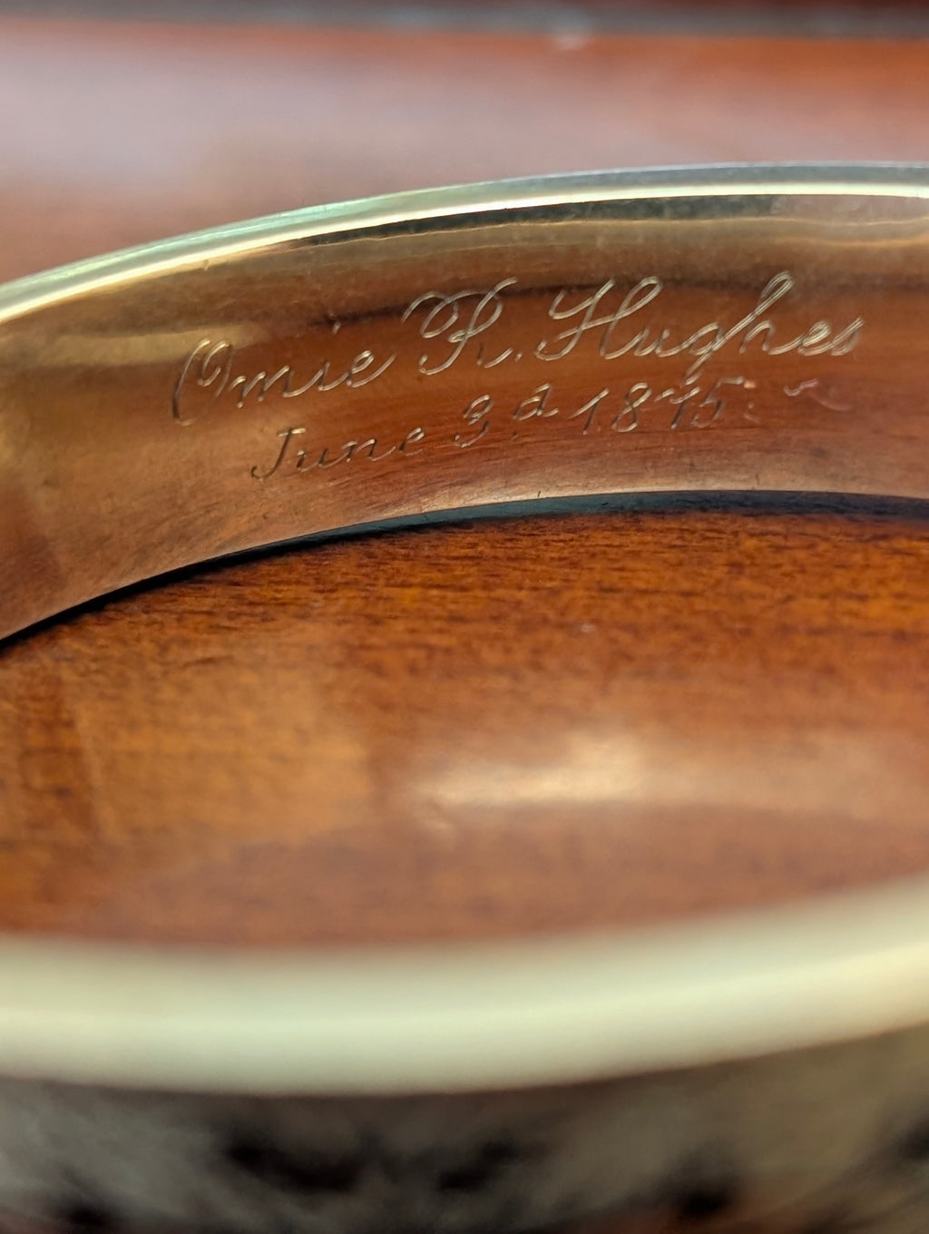 Antique 14K Gold Taille D'Epargne Gold Hinged Bangles – Pair, Dated 1875